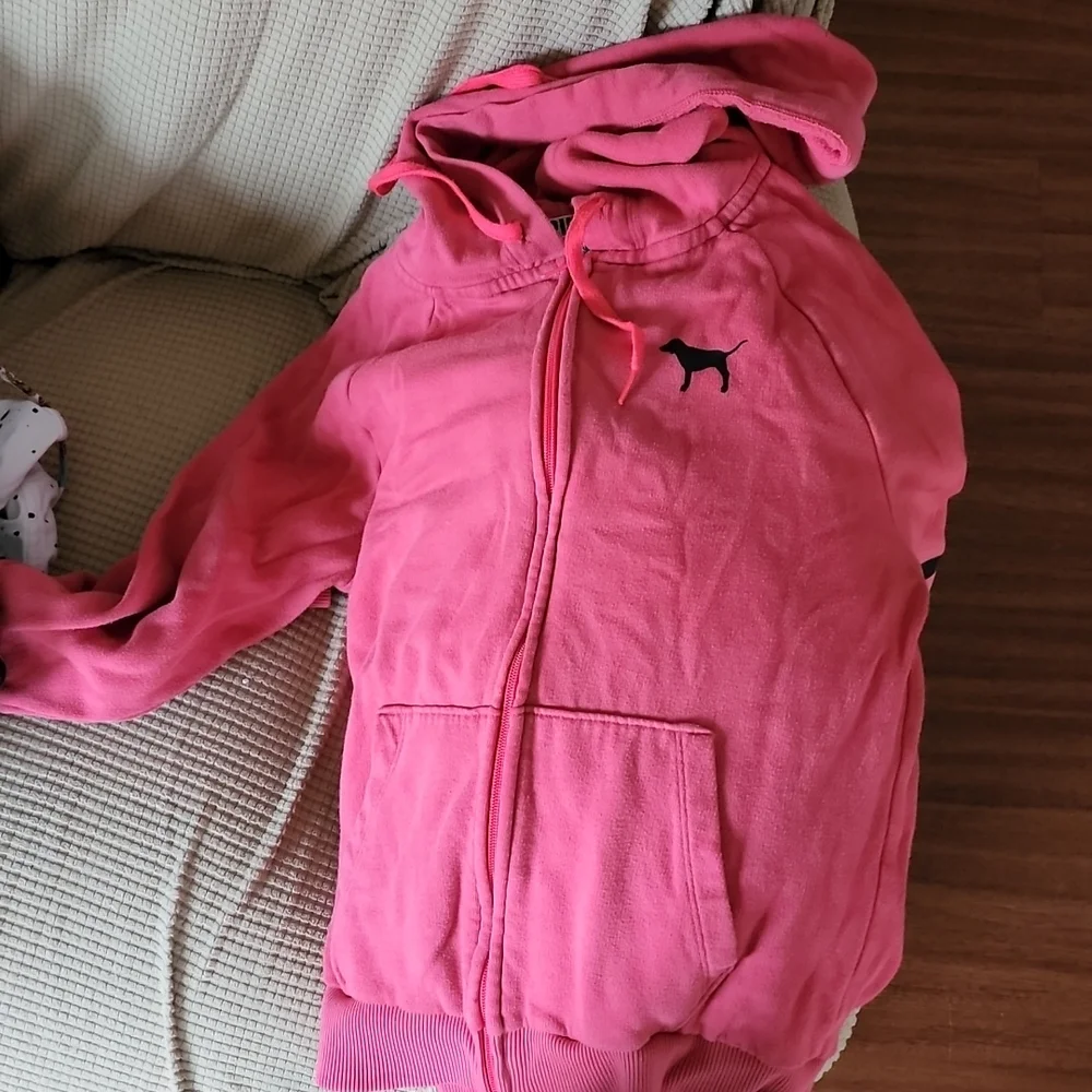 PINK zip up hoodie - Picture 2 of 2